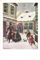 Régi jó idők Magyarországon - 8 db régi művészi képeslap / 8 pre-1945 Hungarian art postcards s: Bic...