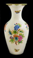 Herendi Viktória mintás váza, kézzel festett, jelzett, hibátlan, m: 25 cm