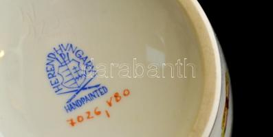 Herendi Viktória mintás váza, kézzel festett, jelzett, hibátlan, m: 25 cm