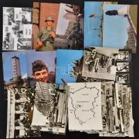 cca 1970 A Német Demokratikus Köztársaság által kiadott propaganda fotósorozat, 50 db képpel, köztük...