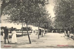 1912 Keszthely, Balatonparti sétány. Sujánszky József kiadása (EK)
