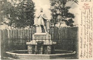 1905 Eger, Szent István szobor
