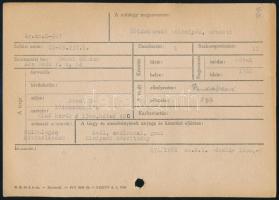 Óriáskerekű velocipéd, múzeumi leltári leírással, kartonlapra ragasztva, 6,5×9,5 cm