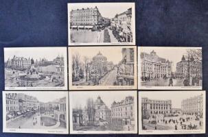 33 db RÉGI erdélyi és román városképes lap, egy kinyitható képeslappal / 33 pre-1945 Transylvanian a...