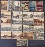 45 db RÉGI városképes lap észak-európai országokból / 45 pre-1945 town-view postcards from Northern-...
