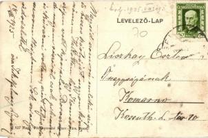 Lontó, Lontov; Jekelfalussy Lajos kastélya. Hátoldalon özv. Jekelfalussy Lajosné levele / Lajos Jeke...