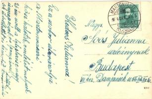 1934 Martonvásár, megkoszorúzott Hősök szobra a leleplezés után. photo