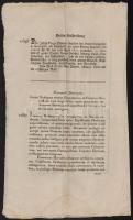 1822 Körözött személyek személyleírásai, magyar, német és latin nyelven, 4 p