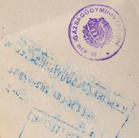 1921 Ügyészségi alelnöki kinevezés Szentkirályi Miklós ügyész részére, Tomcsányi Vilmos Pál (?-?) ig...