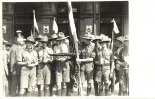 3 db régi cserkész fotó / 3 pre-1945 boy scout photos