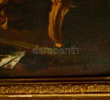 Kenézy jelzéssel: Hódoló 1926. Olaj, vászon, antik keretben, 96×94 cm