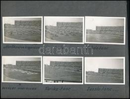 1953 aug. 20. Budapest, Népstadion ünnepélyes megnyitója, 24 db korabeli fotó, egy részük kartonra r...