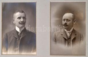 cca 1880-1890 Díszesen aranyozott egészbőr vasúti témájú fotóalbum, egyedi Gottermayer-kötésben, ara...