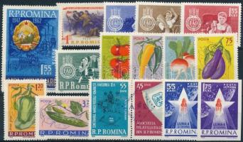 1962-1963 3 klf sor + 1 pár + 2 klf önálló érték, 1962-1963 3 sets + 1 pair + 2 stamps