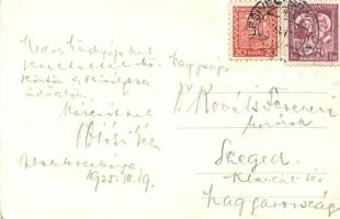 1925 Besztercebánya, Banská Bystrica; tér / square. photo