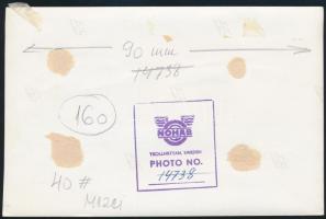 cca 1961-1963 NOHAB SJ T43 sorozatú mozdony, retusált sajtófotó, 11,5×17,5 cm / SJ Class T43 Swedish...