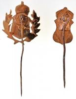 DN Magyar címeres kitűző (2x) T:2