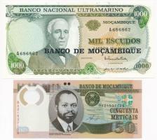 Mozambik 1972. 1000E + 2011. 50M T:I Mozambique 1972. 1000 Escudos + 2011. 50 Meticais C:UNC