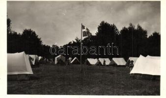 1939 Gödöllő, I. Pax-Ting leánycserkész világtalálkozó a svéd táborral / Girl scout jamboree, Swedish camp