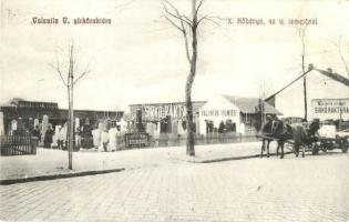 Budapest X. Kőbánya, Valentin Vilmos sírkőraktára az új temetőnél (r)