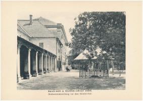 Balatonfüred, leporelló füzet 16 képpel, benne: Gyógyterem, Klotild udvar, Savó kút, Baross gőzhajó,...