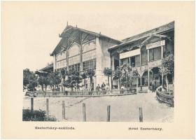 Balatonfüred, leporelló füzet 16 képpel, benne: Gyógyterem, Klotild udvar, Savó kút, Baross gőzhajó,...