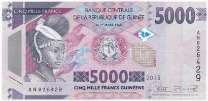 Guinea 2015. 5000Fr T:I Guinea 2015. 5000 Francs C:UNC