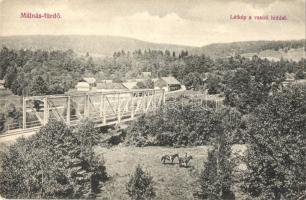 Málnás, Malnas; látkép, vasúti híd / general view, railway bridge (EK)