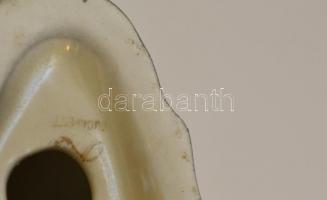 Drasche papagáj, kézzel festett, hibátlan, jelzett, m: 12 cm