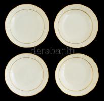 Herendi porcelán tálka, 4 db, jelzett (mélynyomás), hibátlan, d: 13,5 cm