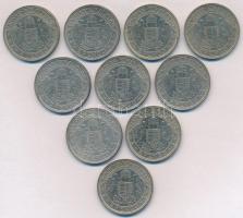 1938. 2P Ag "Madonna" (10x) T:2 patina 
Adamo P7