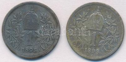 Ausztria 1895-1898. 1K Ag "Ferenc József" (2xklf) T:2-,3 patina
Austria 1895-1898. 1 Coro...