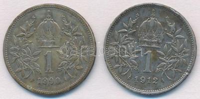 Ausztria 1900-1912. 1K Ag "Ferenc József" (2xklf) T:2-,3 patina
Austria 1900-1912. 1 Coro...