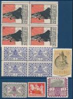 55 db hadisegély levélzáró, benne 12 db négyes összefüggés