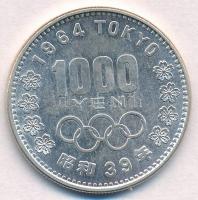 Japán 1964. 1000Y Ag 1964 Olimpia T:1,1- Japan 1964. 1000 Yen Ag 1964 Olympics C:UNC,AU Krause Y#80