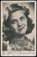 Raffay Blanka (1917-1994) színésznő aláírása őt ábrázoló fotólapon
