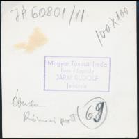 cca 1960 Óbuda, a Római part, MTI-fotó (Járai Rudolf), hátulján feliratozva, 9×9 cm