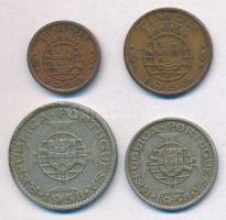 Timor / Portugál gyarmat 1958. 10c Br + 30c Br + 60c Cu-Ni-Zn + 1E Cu-Ni-Zn T:2 Timor / Portugese colony 1958. 10 Centvos Br + 30 Centavos Br + 60 Centavos Cu-Ni-Zn + 1 Escudo Cu-Ni-Zn C:XF