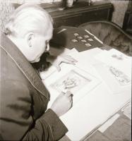 cca 1956 Bélyegriport (tervezés, nyomtatás, gyűjtés), 15 db vintage negatív Kotnyek Antal (1921-1990...