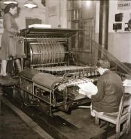 cca 1956 Bélyegriport (tervezés, nyomtatás, gyűjtés), 15 db vintage negatív Kotnyek Antal (1921-1990...