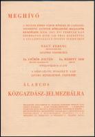 1947 Meghívó álarcos közgazdász jelmezbálra, Magyar József Nádor Műszaki és Gazdaságtudományi Egyete...