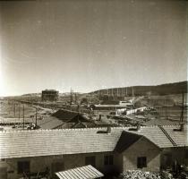 cca 1960 Kazincbarcika, erőmű építkezés, 11 db vintage negatív Kotnyek Antal (1921-1990) budapesti f...