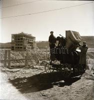 cca 1960 Kazincbarcika, erőmű építkezés, 11 db vintage negatív Kotnyek Antal (1921-1990) budapesti f...