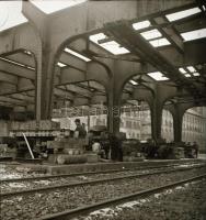 cca 1960 Kazincbarcika, erőmű építkezés, 11 db vintage negatív Kotnyek Antal (1921-1990) budapesti f...