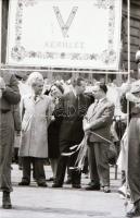 1961 Május 1. Felvonulás Budapesten, Kotnyek Antal (1921-1990) képriportja, 34 db vintage negatív, 2...