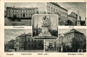 1949 Szolnok, Vármegyeháza, Főgimnázium, Fő tér, Bábaképző főiskola
