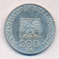 Lengyelország 1974. 200Zl Ag "A Lengyel Népköztársaság 30. évfordulója" T:1-,2 kis ph.
Po...