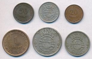 Timor / Portugál gyarmat 1970. 20c Br + 50c Br + 1E Br + 2 1/2E Cu-Ni-Zn + 5E Cu-Ni-Zn + 10E Cu-Ni-Z...