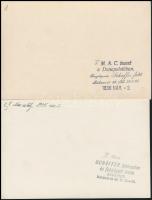 cca 1935 Báli ruhák divatja, 4 db vintage fotó a budapesti társasági életben forgolódó hölgyekről, j...