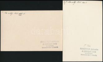 cca 1935 Báli ruhák divatja, 4 db vintage fotó a budapesti társasági életben forgolódó hölgyekről, j...